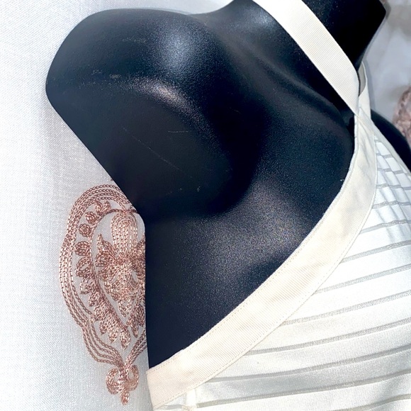 FLAGPOLE SWIM HALTER TOP LINED STRIPED SZ M - Picture 6 of 11